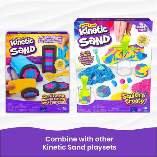 Vista 8 de Kinetic Sand, paquete de 10 contenedores de castillo de 10 colores de arena de juego para recuerdos de fiesta, bolsas de regalo, regalos