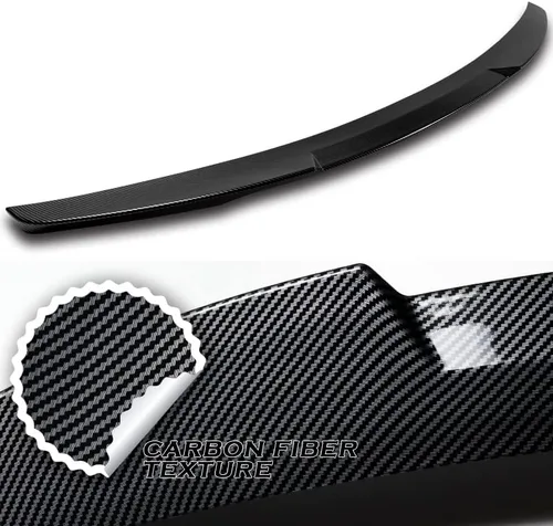 Vista 2 de EPARTS - Tapa trasera de plástico ABS estilo V para maletero compatible con Mazda 6 2014 2015 2016 2017 (estilo carbón)