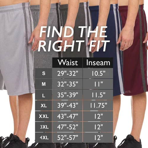 Vista 5 de Pantalones cortos deportivos para hombre, pantalones cortos de baloncesto para hombre, pantalones cortos activos para entrenamiento, gimnasio, correr