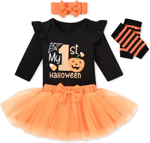 Vista 10 de Aalizzwell Traje de falda navideña para bebés recién nacidos american