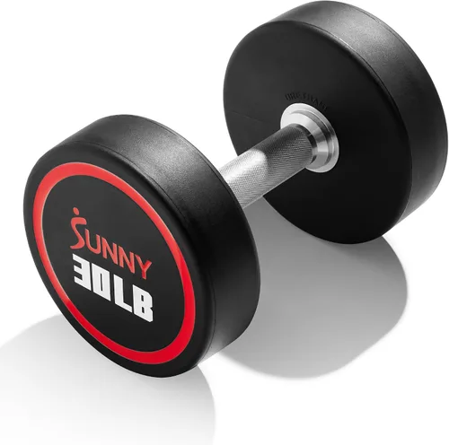 Vista 8 de Sunny Health & Fitness Premium Round Dumbbells for Strength Training 5-50 lb 9.9 lbs (par)