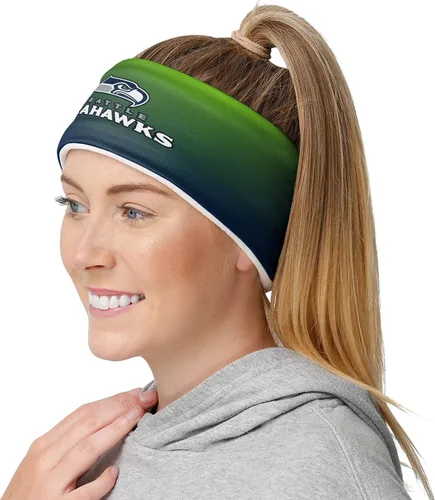 Vista 36 de FOCO Diadema de moda para mujer con logotipo de equipo de la NFL Gradiente impreso.