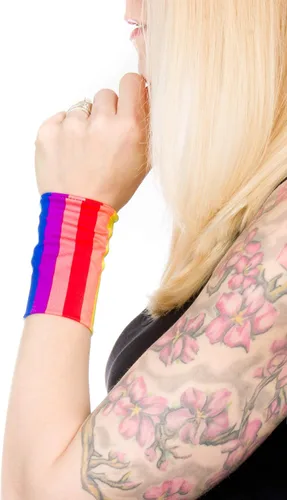 Vista 8 de Pulsera de tela elástica de algodón olvidado