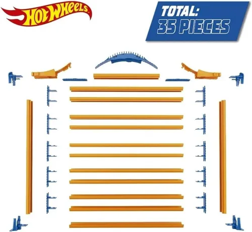 Vista 4 de Hot Wheels Rack N' Track Almacenamiento para 44 coches u otros juguetes - vitrina, caja de exhibición, estuche de coleccionista, caja