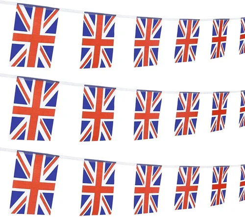 Vista 8 de ZXvZYT Cadena de bandera australiana de Australia, pequeñas banderas de banderín de Australia, para gran apertura, eventos deportivos nacionales