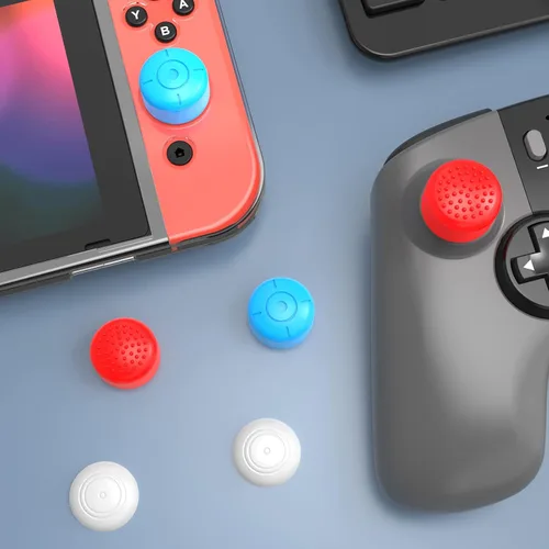 Vista 8 de HEYSTOP Funda compatible con Nintendo Switch, funda protectora de TPU suave acoplable para Nintendo Switch con protector de pantalla de vidrio