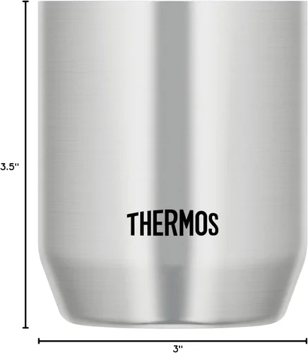 Vista 9 de Thermos JDH-280P S - Vaso aislado al vacío, 9.5 fl oz, acero inoxidable, juego de 2