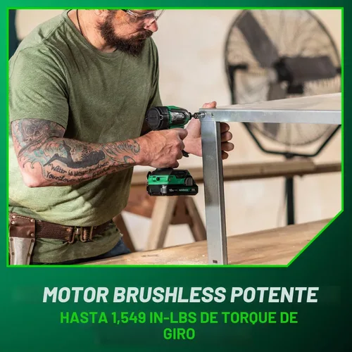 Vista 7 de Metabo HPT 18V Cordless Brushless, Impact Driver Kit, WH18DEX