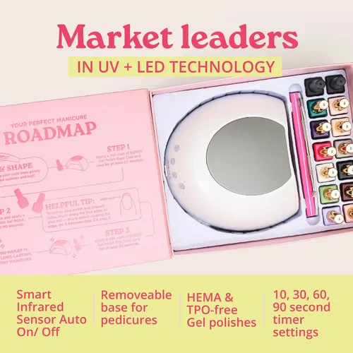 Vista 7 de SUNUV Kit de esmalte de uñas de gel con luz UV, 12 colores, 18 piezas sin