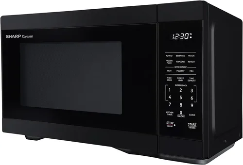 Vista 12 de Horno de microondas SHARP para mostrador con bandeja giratoria extraíble de 12.4", 1000 vatios, 1.1 pies cúbicos, color negro