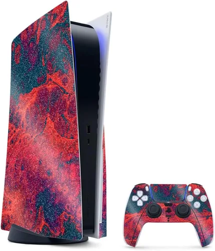 Vista 22 de MightySkins - Skin para juegos con purpurina brillante para PS5 y PlayStation 5, ágata amatista, acabado duradero con purpurina de alto brillo