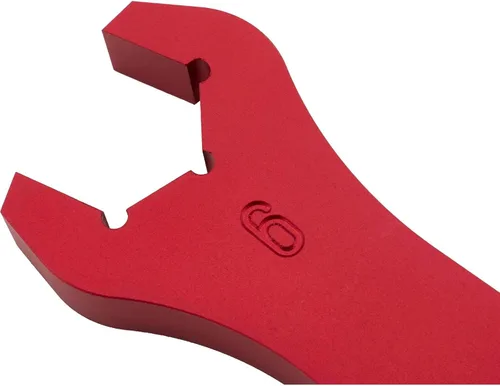 Vista 4 de Speedway Motors Juego de llaves de montaje AN de aluminio con estuche de rollo, sensación fácil de usar de 8 piezas con tamaño de ajuste estampado