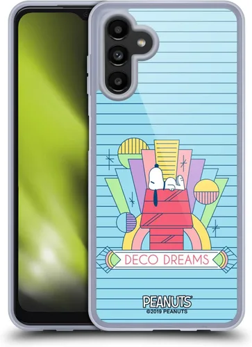 Vista 83 de Head Case Designs Snoopy Deco Dreams - Funda de gel con licencia oficial de Peanuts Blue Pattern [protección de grado militar] compatible con Google