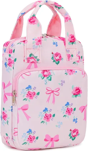 Vista 10 de DSIUE Funda para la Biblia para niños, funda de pana para llevar la Biblia, soporte para libros, bolsa con asa y bolsillos, diseño floral de retazos