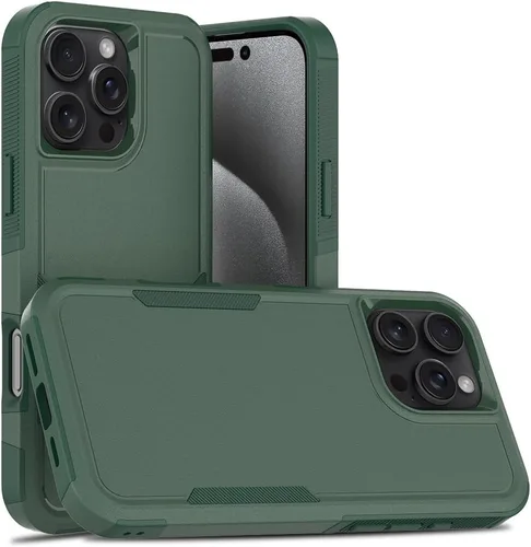Vista 11 de Funda protectora para iPhone 8 Plus, iPhone 7 Plus de 5.5 pulgadas, a prueba de golpes, resistente y duradera, color verde