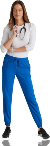 Vista 4 de BARCO Grey's Anatomy - Pantalones deportivos elásticos de elastano para mujer, cintura elástica, estilo yoga