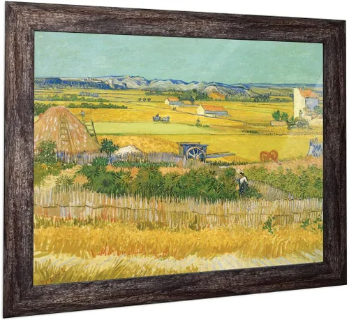 Vista 19 de Vincent Van Gogh - Arte de pared enmarcado con diseño de flores de almendra, maravilloso para exhibir en la cocina, el baño o la decoración