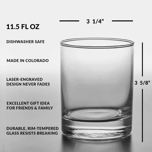 Vista 2 de Vaso de whisky grabado personalizado