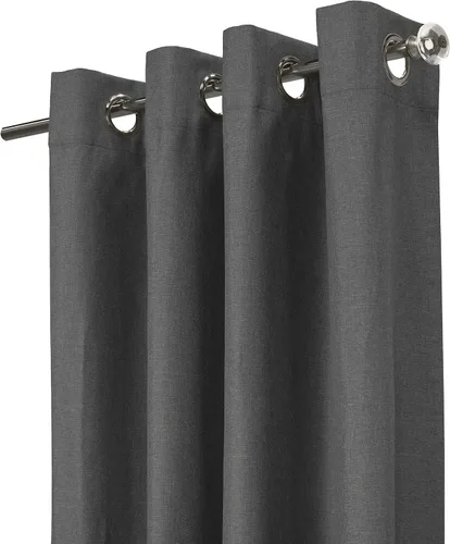 Vista 3 de Loft Living Elba Total Blackout - Panel de cortina texturizada, 52 x 84 pulgadas, color carbón
