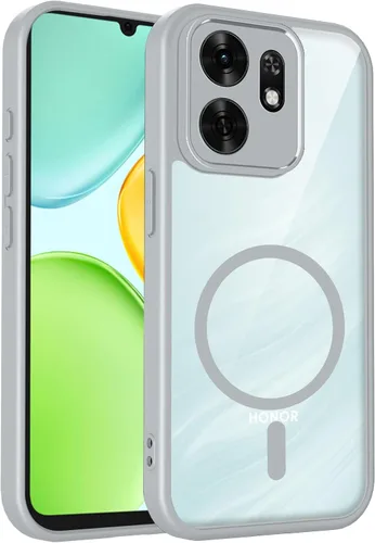 Vista 215 de Funda magnética transparente compatible con Xiaomi 17T, color negro 2 en 1 PC + TPU cubierta de teléfono a prueba de golpes, carcasa protectora