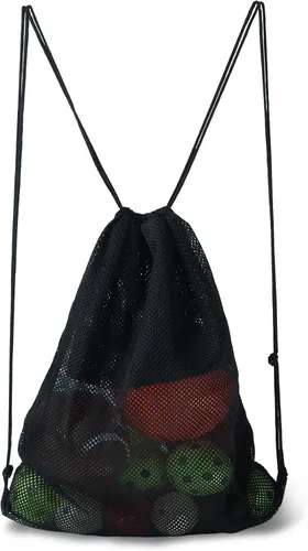 Vista 23 de GSE Games & Sports Expert Bolsa de malla con cordón para béisbol, pelotas de pickleball, pelotas de golf, gimnasio, equipo de natación, lavandería