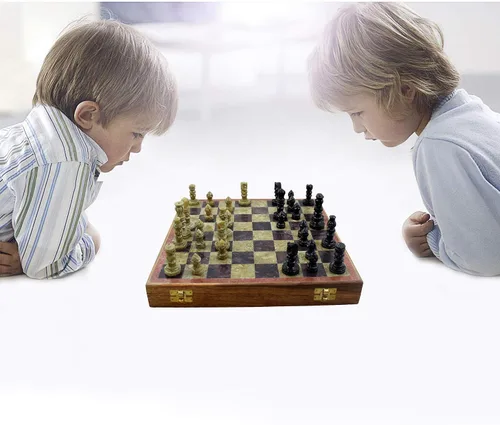 Vista 6 de Juegos de mesa de estrategia para adultos, juegos de ajedrez únicos y tablero de 10 x 10 pulgadas, regalos de Navidad para niños, niñas y niños