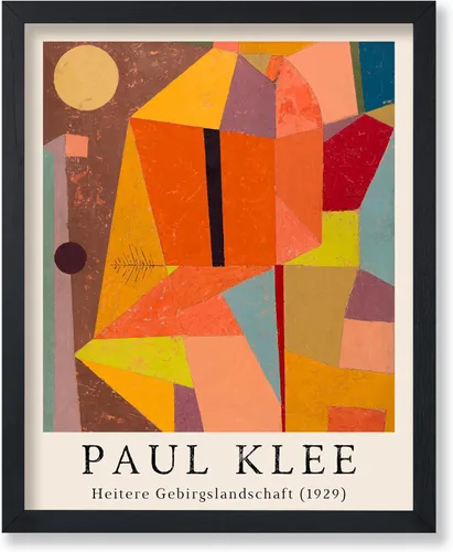 Vista 7 de Poster Master Póster vintage de Paul Klee – Impresión retro de cómicos – Arte de dibujo – Arte abstracto – Regalo para hombres y mujeres – Estilo-09