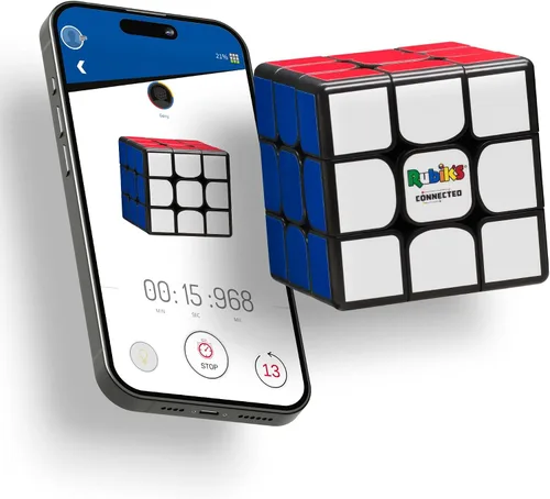 Vista 8 de El Rubik's Connected Original, pasa de principiante a profesional en poco tiempo. Cubo de velocidad inteligente magnético 3x3. Aplicación fácil
