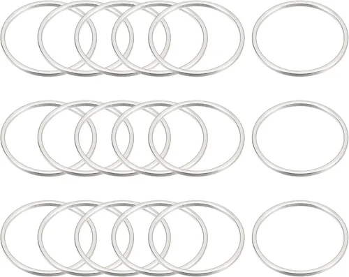 Vista 14 de MECCANIXITY Aretes redondos con cuentas, anillos de eslabones circulares para hacer joyas
