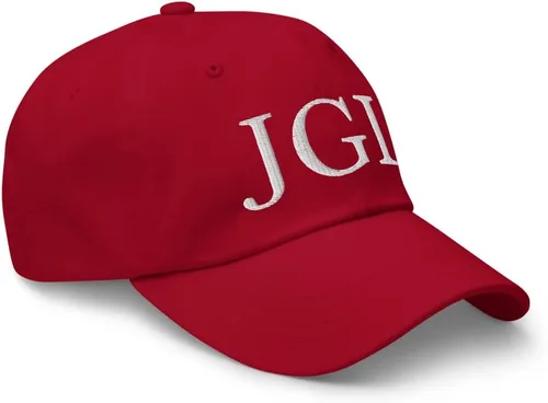 Vista 4 de JGL Gorra bordada blanca sin estructurar 6 paneles baja corona Chapo Guzman Chapito 701 ajustable