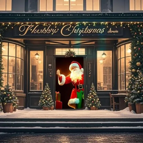 Vista 7 de Proyector trasero holográfico navideño de 50 x 89 pulgadas, pantalla de película con holograma, proyector trasero, para interiores y exteriores