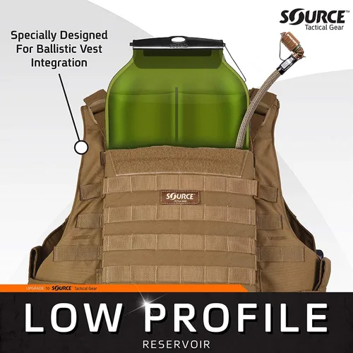 Vista 6 de Source Tactical Gear 3L Widepac Depósito de hidratación de bajo perfil