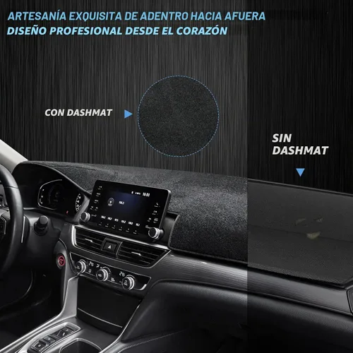 Vista 8 de Alfombrilla para salpicadero compatible con Chevy Tahoe Suburban Denali Avalanche 07-14, GMC Yukon/XL, Chevy Silverado 07-13, GMC Sierra sin altavoz