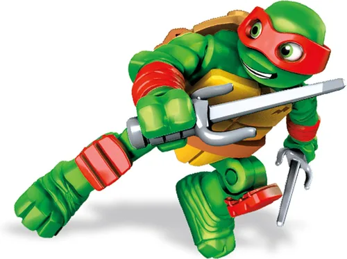 Vista 4 de Mega Bloks Teenange Mutant Ninja Turtles Raph Balancín Stunt Building Playset