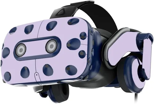 Vista 17 de MightySkins Skin compatible con los auriculares HTC VIVE Pro VR - Azul claro sólido Funda protectora de vinilo duradera y única Fácil de Azul