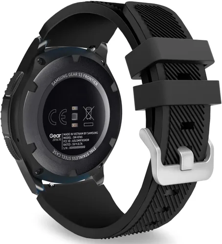 Vista 10 de Correa de reloj deportivo, marca MoKo, de silicona, para Samsung Gear S3, Negro