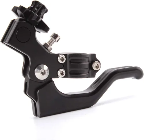 Vista 4 de FXCNC Soporte de montaje de palanca de embrague de acrobacias de aluminio CNC de rendimiento universal anodizado compatible con Benelli Negro