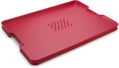 Vista 8 de Joseph Joseph Cut&Carve Plus - Tabla de cortar antideslizante, multifunción, de doble cara para preparación y tallado de alimentos, apta para Negro