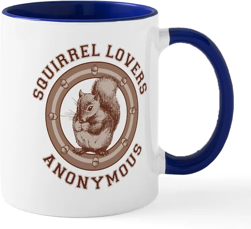 Vista 46 de CafePress Taza navideña de ardilla de 11 oz (11.0 fl oz) taza de café de cerámica