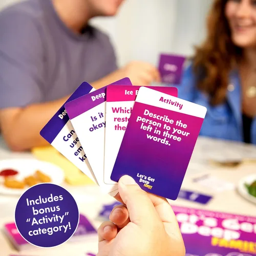 Vista 4 de What DO You Meme? Let's Get Deep Family Edition - Tarjetas de conversación familiar - Juegos de cartas para conocerse