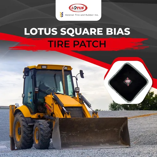Vista 2 de Parche cuadrado para neumáticos Lotus OTR/Earthmover SQ1 (6-3/4 x 6-3/4)