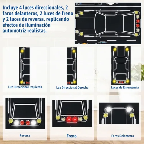 Vista 4 de MIOYOOW Kit de Práctica de Soldadura de Simulación de Conducción de Automóvil DIY, Kit de Proyecto de Simulador de Conductor de Automóvil