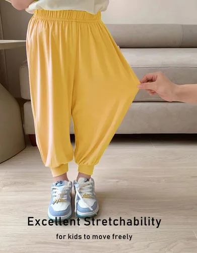 Vista 5 de Pantalones de harén modal para bebés pequeños y grandes de 18 meses a 7 años