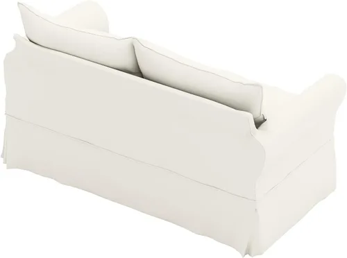 Vista 4 de La funda de sofá de algodón solo se adapta a Pottery Barn Comfort Loveseat PB, funda de repuesto de funda de sofá con brazo enrollado
