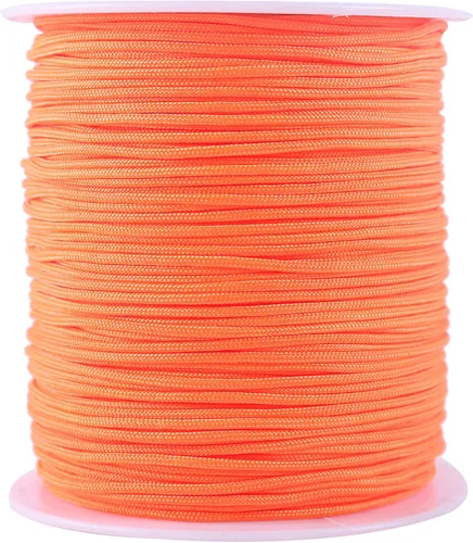 Vista 70 de KONMAY 1 rollo de cuerda de nailon de 150 yardas, trenzado de 0.016 in de nailon Shamballa Macramé/cordón de cuentas, cordón de nudo chino, cuerda