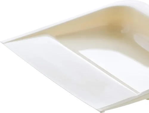 Vista 3 de Superio Recogedor de plástico resistente con mango de agarre cómodo, color beige, duradero, ligero, multisuperficie, fácil de barrer, 10 pulgadas