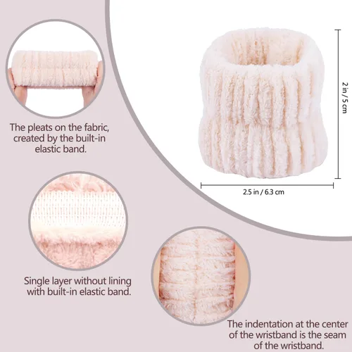 Vista 6 de Atoden Snail Spa Set – Pulsera y diadema para lavado facial, bonito diseño de animales para mujeres y niñas, beige, caqui, marrón