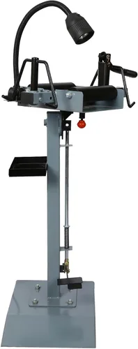 Vista 8 de Esparcidor manual de neumáticos portátil, soporte para cambiador de neumáticos con luz LED ajustable, herramienta separadora de neumáticos