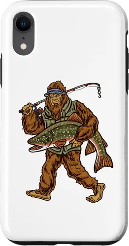 Vista 24 de iPhone 16 Brook Trout River Fishing Bigfoot Hunting Fishermen Case