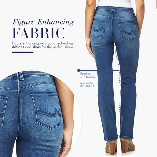 Vista 5 de Angels Forever Young Pantalones de mezclilla 360 Sculpt Bootcut para mujer